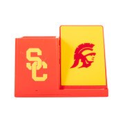 USC Trojans SC Interlock Tommy Head Wireless Charging Pen Holder